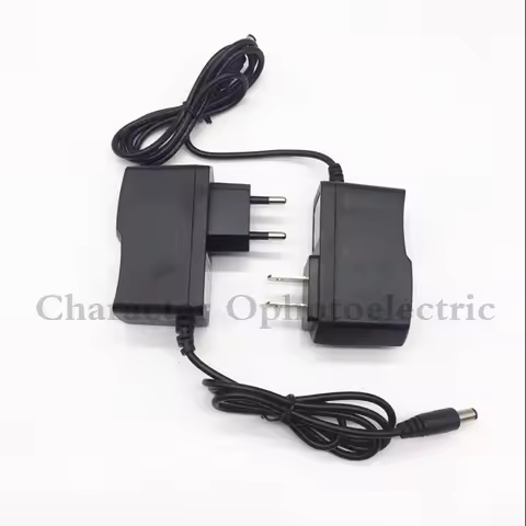 AC DC Adapter DC 12V 1A AC 100-240V Converter Adapter EU US Charger Power Supply EU Plug Black Whole