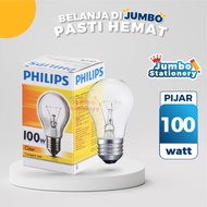 Philips Classic Incandescent Light Bulb 100W 100Watt 100 Watt 100 W Clear
