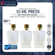 [ 1 PCS ] BOTOL KOSONG MINYAK WANGI 55ML PRESS CAP B4CC4R4T ( CB-406/SW )