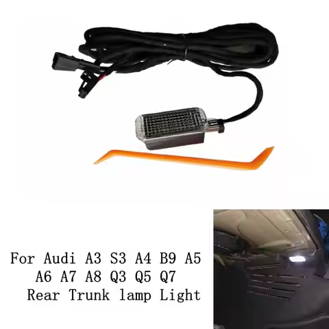 Car interior Rear tailgate Led trunk Light 3 SMD lamp with Cable wiring harness For Audi A4 B9 2016 