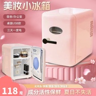 Small Refrigerator Household Mini Car Fridge Incubator Dormitory Cosmetics Mask Storage Box Decoration