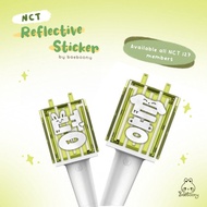[127] Lightstick Sticker Deco Reflective NCT Wish by Baeboony | Reflective sticker nct 127