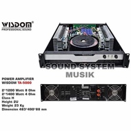 Power Amplifier Ampli Wisdom TA5000 TA 5000 Ori 2 channel