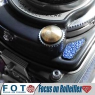 Rolleiflex  rolleicord祿來雙反相機閃光燈插口蓋子裝飾銅釘(LLSF)