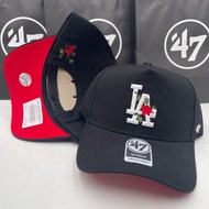 47’MVP cap MLB Los Angeles Dodgers LA cap,Curved brim baseball cap, hard top,ADJUSTABLE