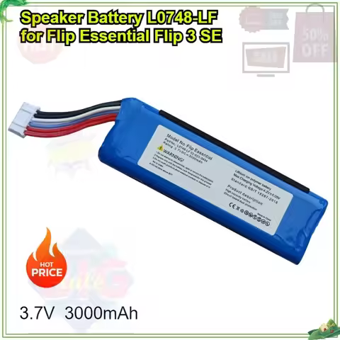 Speaker Battery L0748-LF 02-553-3494 for JBL Flip Essential Flip 3 Stealth Edition Flip 3 SE 3.7V/30