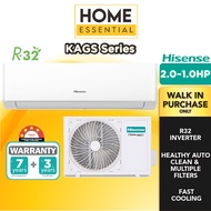 Hisense 1.0HP AI10KAGS | 1.5HP AI13KAGS | 2.0HP AI20KAGS Inverter Smart Air Conditioner | Auto Clean