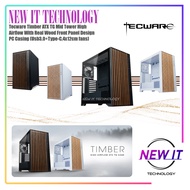 Tecware Timber M MATX&Timber ATX TG Mid Tower High Airflow With Real Wood Front Panel Casing (Usb3.0