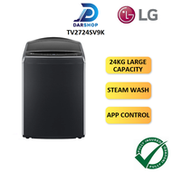 LG Washing Machine Inverter 24KG Top Load Washer With Steam Wash Direct Drive Mesin Basuh Auto 洗衣机 洗衣機 TV2724SV9K
