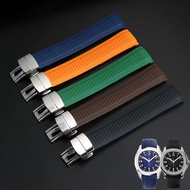 21mm Curved End Silicone Watch Strap for Patek Philippe 5164A 5167A 5168A Band Soft Rubber Bracelet 