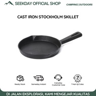 Seekday Outdoor Cast Iron Skillet Classic Preseased - Pure Non-Stick Cast Iron Frying Pan - Skillet 
