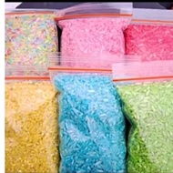 Rainbow rice sensory play colorful rice toy/sensory play