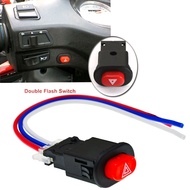 Hazard light Double Signal Switch UNIVERSAL Y15ZR RS150 Motorcycle Button Hazard ON/OFF Smart compact Light Switch Emergency Signal Flasher Flash Warning Emergency Lamp Signal Flasher Motorcycle Parts Accessories