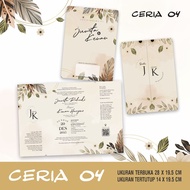 PRINT CIRCUMCISION WEDDING INVITATIONS ECONOMIC RUSTIC SAGEELEGAN BC 150 GSM CERIA 04 05