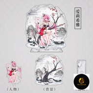 Keychain, Standee, Honkai: Star Rail Elysia Anime Game Character Study Desk Decoration