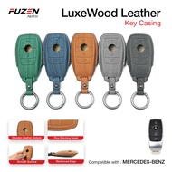 FUZEN - LuxeWood Leather for Mercedes Mercy ACES GLA GLB GLC GLE CLA Mercy W222 W177 W247 W205 Car K