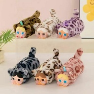Crybaby Pencil Pouch Cute Fur Pencil Case Stationery Storage Leopard Leopard Cat Motif Cry Baby Penc