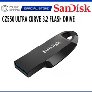 SANDISK ULTRA CURVE CZ550 USB 3.2 GEN 1 512GB FLASH DRIVE , THUMBDRIVE , PENDRIVE - CRUZER 550 - REL