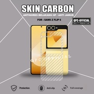 Skin carbon Z Fold 7 Samsung Z Flip 7 Samsung Z Flip 6 Samsung Z Fold 6 Anti-scratch Garskin Back Pr