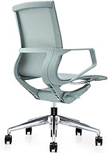 Wave Office Chair, Roller Chair, Ergonomic Chair, Desk Chair, Office Furniture (Grey)