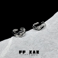 cincin batu lelaki cincin silver 925 original lelaki Ff Fake Friends | Black Silver 925 Sterling Sil