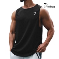 GYM FITNESS SINGLET SPORTS T-SHIRT GYMSHARK/ GYMSHARK T-SHIRT MEN'S SINGLET SPORTS T-SHIRT