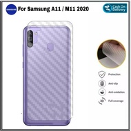 garskin carbon samsung a11 2020 skin anti gores belakang hp