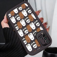 Casing hp for Xiaomi Redmi 9T 9 Power Case Bears and pandas fully stamped Kasing silicone Cesing Sof