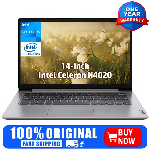 Lenovo 14" Business Laptop,Intel Celeron N4020,4GB RAM,384GB Storage(128GB eMMC+256GB SD Card),Cloud