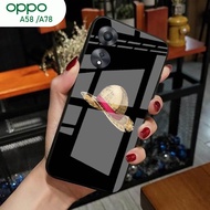 [A09] Oppo A58 Case A78/ - Oppo A58 Glitter Glass Softcase A78/ Oppo A58 Mobile Phone Case A78/ - Op
