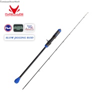 PURELURE Slow Jigging 1.90M 6.35ft Solid Tip Salt water Spinning Baitcasting for Sea Rods Boat Fishi