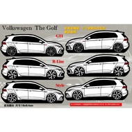 Foss vw Waterproof Sticker mk8 volkswage the golf GTI Reflective Rear Bumper Customized Car Window B