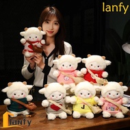 LANFY Little Sheep Plush Toy Cute Children Gift Plushie Dolls Crossbody Bag Animal Dolls Sweater She