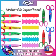 [iRojak] Kids Art Scissors Zig Zags Scissor Wave Scissors Lace Scissors Craft 花边剪刀 Gunting Art - ST7