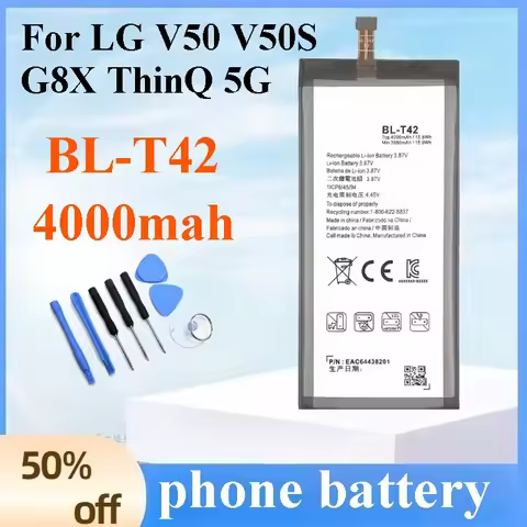 New BL-T42 Battery 4000mAh High Capacity For LG V50 V50S G8X ThinQ 5G Mobile Phone Replacement Batte