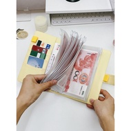 Money Storage Bag Cash Management Children Foreign Currency Receipt Storage Bag Loose-leaf Change Ha