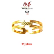 Wing Sing Cbr H Cincin Belah Rotan 5G Hermis Bajet Emas 916 / 916 5G Mini H Fesyen Budget Ring