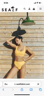 絕版 Sealf bikini 運動泳衣 芒果黃（含運）