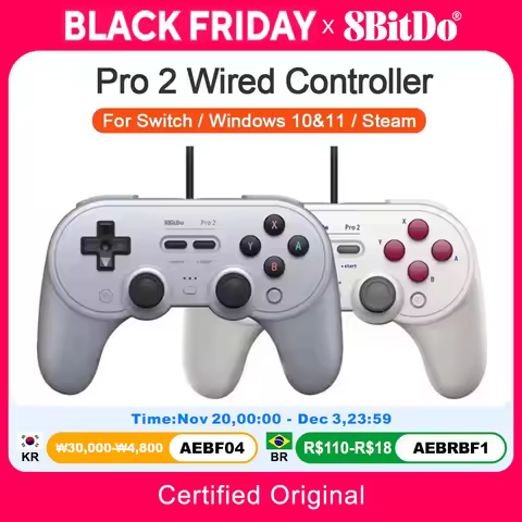 8BitDo Pro 2 Wired Gamepad for Nintendo Switch PC Gamepad RetroPie Raspberry Pi Ultimate Software Ad