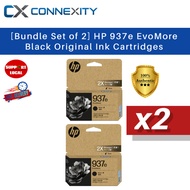 [Bundle of 2] HP 937e Evomore Black Original Ink Cartridges HP Printer HP 937e Ink Cartridge HP Blac