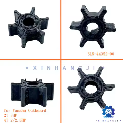 6L5-44352-00 Water Pump Impeller for Yamaha Outboard Motor 4-stroke F2.5 F2 2-stroke 3 (Malta)，6L5-4
