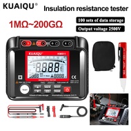 เครื่องทดสอบความต้านทานฉนวนกันความร้อนดิจิตอล 500V/1000V/2000V/2500V Backlit LCD Voltmeter เครื่องวั