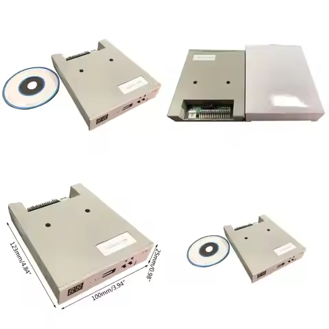 USB Floppy Disk Reader Drive 34pin 3.5in External 1.44 FDD Diskette Drive for Electronic Plug＆Play N