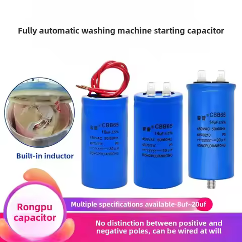 Suitable for fully automatic washing machine start capacitor CBB65 10/11/13UF/15UF 450V