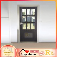 8Feet- RRB6G1P- Pintu Kaca | Solid Timber Door | Pintu Kayu | Malaysia Door | Pintu murah
