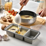 [BHS Home Shop]Silicone Snack Containers with Sealed Lid 2/3/4 Compartments Condiment Box High/Low T