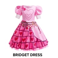 IDE BRIDGET COSTUME DRESS GIRLS' COSTUME PINK FASHION DESCENDANTS RISE OF RED BARBIE AURORA CASUAL