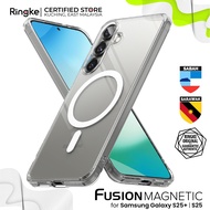 RINGKE® FUSION MAGNETIC Samsung Galaxy S25+/ S25 Crystal Clear Back Shockproof Compatible w/MagSafe 