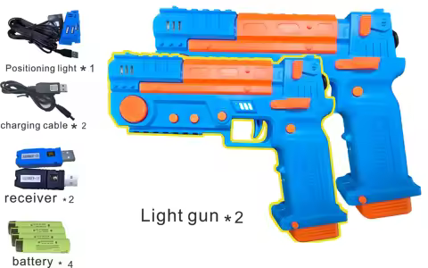 X-GUNNER XGUNNER Blue 2.4G Wireless Gaming Light Gun Dual Gun