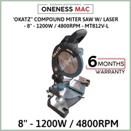 OKATZ COMPOUND MITER SAW W/ LASER - 8 - 1200W / 4800rpm - MT812V-L